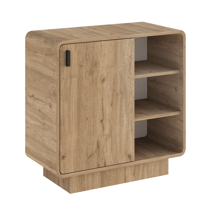 Μπουφές Rovel Megapap χρώμα sepet oak 80,3x39x80,4εκ.