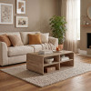 Τραπεζάκι σαλονιού Rovel Megapap χρώμα sepet oak 80,3x50x32,5εκ. Τραπεζάκι σαλονιού Rovel Megapap χρώμα sepet oak 80,3x50x32,5εκ.
