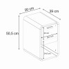 Τραπεζάκι βοηθητικό - Κομοδίνο Rovel Megapap χρώμα sepet oak 30x39x50,5εκ. Τραπεζάκι βοηθητικό - Κομοδίνο Rovel Megapap χρώμα sepet oak 30x39x50,5εκ.