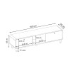 Έπιπλο τηλεόρασης Doro Megapap χρώμα sepet oak 150x34x41εκ. Έπιπλο τηλεόρασης Doro Megapap χρώμα sepet oak 150x34x41εκ.