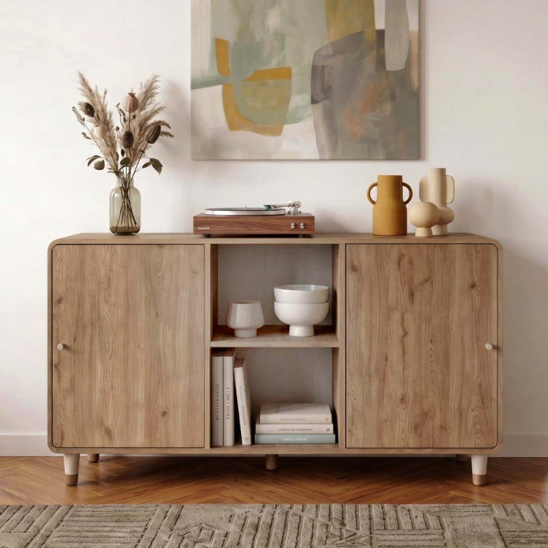 Μπουφές Doro Megapap χρώμα sepet oak 150,2x39x81εκ. Μπουφές Doro Megapap χρώμα sepet oak 150,2x39x81εκ.