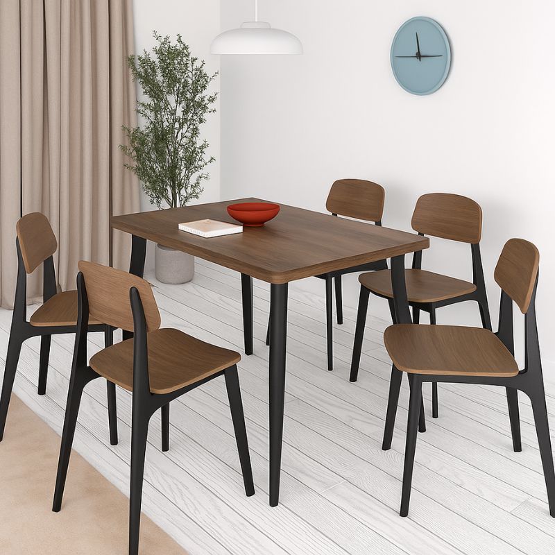 Τραπέζι Levico Megapap Mdf - μεταλλικό χρώμα καπνιστή καρυδιά 120x70x75εκ. Τραπέζι Levico Megapap Mdf - μεταλλικό χρώμα καπνιστή καρυδιά 120x70x75εκ.