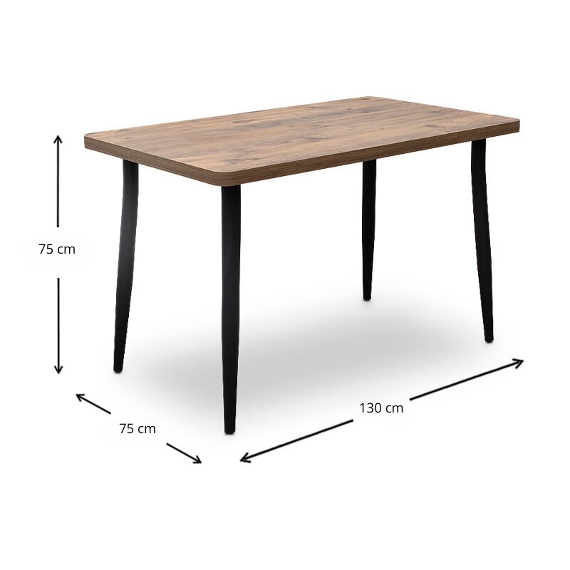 Τραπέζι Levico Megapap Mdf - μεταλλικό χρώμα ακακίας 130x75x75εκ. Τραπέζι Levico Megapap Mdf - μεταλλικό χρώμα ακακίας 130x75x75εκ.