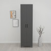 Ντουλάπα - Παπουτσοθήκη Lilly Megapap χρώμα ανθρακί 49x32x178εκ. Ντουλάπα - Παπουτσοθήκη Lilly Megapap χρώμα ανθρακί 49x32x178εκ.