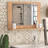 Καθρέπτης μπάνιου Devlin Megapap χρώμα pine oak 60x10x45εκ. Καθρέπτης μπάνιου Devlin Megapap χρώμα pine oak 60x10x45εκ.