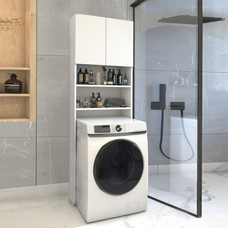 Έπιπλο πλυντηρίου Ramsey Megapap χρώμα λευκό 65x27x190,6εκ. Έπιπλο πλυντηρίου Ramsey Megapap χρώμα λευκό 65x27x190,6εκ.