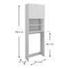 Έπιπλο πλυντηρίου Ramsey Megapap χρώμα λευκό 65x27x190,6εκ. Έπιπλο πλυντηρίου Ramsey Megapap χρώμα λευκό 65x27x190,6εκ.