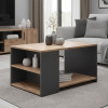 Τραπεζάκι σαλονιού Sylvia Megapap χρώμα pine oak - ανθρακί 90,2x59,2x48,1εκ. Τραπεζάκι σαλονιού Sylvia Megapap χρώμα pine oak - ανθρακί 90,2x59,2x48,1εκ.