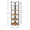 Βιβλιοθήκη γωνιακή Kelsie Megapap χρώμα μαύρο - pine oak 33x33x162εκ. Βιβλιοθήκη γωνιακή Kelsie Megapap χρώμα μαύρο - pine oak 33x33x162εκ.