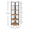 Βιβλιοθήκη γωνιακή Kelsie Megapap χρώμα μαύρο - pine oak 33x33x162εκ. Βιβλιοθήκη γωνιακή Kelsie Megapap χρώμα μαύρο - pine oak 33x33x162εκ.