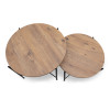 Σετ τραπεζάκια σαλονιού Zayden Megapap 2 τμχ χρώμα pine oak 65x65x52εκ. Σετ τραπεζάκια σαλονιού Zayden Megapap 2 τμχ χρώμα pine oak 65x65x52εκ.
