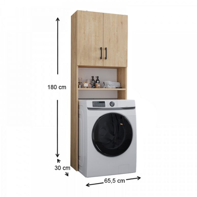 Έπιπλο πλυντηρίου Holton Megapap χρώμα sapphire oak 65,5x30x180εκ. Έπιπλο πλυντηρίου Holton Megapap χρώμα sapphire oak 65,5x30x180εκ.