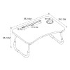 Τραπεζάκι laptop Sedon Megapap χρώμα ανθρακί 59,2x39,2x26,2εκ. Τραπεζάκι laptop Sedon Megapap χρώμα ανθρακί 59,2x39,2x26,2εκ.
