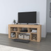 Έπιπλο τηλεόρασης Midili Megapap χρώμα sapphire oak - ανθρακί 135x42x60,7εκ. Έπιπλο τηλεόρασης Midili Megapap χρώμα sapphire oak - ανθρακί 135x42x60,7εκ.