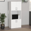 Ντουλάπα κουζίνας Armado Megapap χρώμα λευκό 60x32x140εκ. Ντουλάπα κουζίνας Armado Megapap χρώμα λευκό 60x32x140εκ.