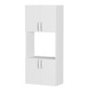 Ντουλάπα κουζίνας Armado Megapap χρώμα λευκό 60x32x140εκ. Ντουλάπα κουζίνας Armado Megapap χρώμα λευκό 60x32x140εκ.