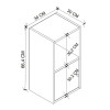 Κομοδίνο Vito Megapap χρώμα λευκό 34x30x66,4εκ. Κομοδίνο Vito Megapap χρώμα λευκό 34x30x66,4εκ.