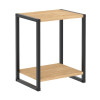 Κομοδίνο Gina Megapap χρώμα sapphire oak - μαύρο 39x30x48εκ. Κομοδίνο Gina Megapap χρώμα sapphire oak - μαύρο 39x30x48εκ.