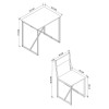 Τραπεζαρία Maysa Megapap Σετ 3 τμχ χρώμα pine oak 72,5x52,5x71,8εκ. Τραπεζαρία Maysa Megapap Σετ 3 τμχ χρώμα pine oak 72,5x52,5x71,8εκ.