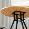 Τραπέζι Roma Megapap χρώμα pine oak Ø80x75εκ. Τραπέζι Roma Megapap χρώμα pine oak Ø80x75εκ.