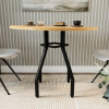 Τραπέζι Roma Megapap χρώμα pine oak Ø80x75εκ. Τραπέζι Roma Megapap χρώμα pine oak Ø80x75εκ.