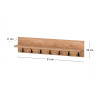 Κρεμάστρα τοίχου Kery Megapap χρώμα pine oak 91x11x20εκ. Κρεμάστρα τοίχου Kery Megapap χρώμα pine oak 91x11x20εκ.