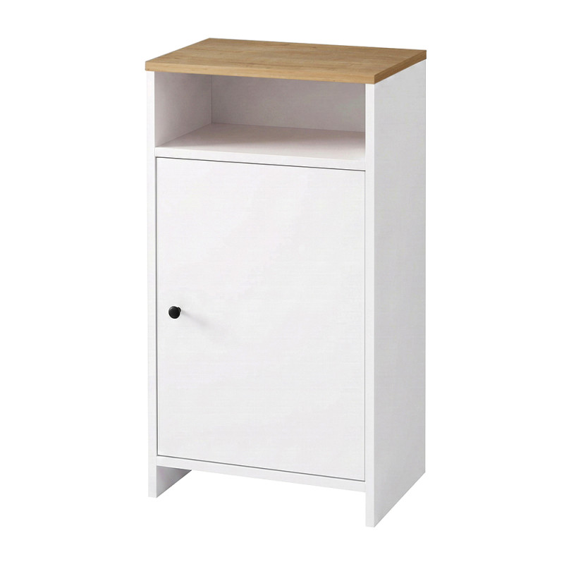 Παπουτσοθήκη - Ντουλάπι Talsa Megapap χρώμα λευκό - sapphire oak 50x35,3x86εκ. Παπουτσοθήκη - Ντουλάπι Talsa Megapap χρώμα λευκό - sapphire oak 50x35,3x86εκ.