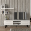 Σύνθεση τηλεόρασης Salerno Megapap χρώμα λευκό 180x35x51εκ. Σύνθεση τηλεόρασης Salerno Megapap χρώμα λευκό 180x35x51εκ.