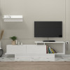 Έπιπλο τηλεόρασης Novara Megapap χρώμα λευκό 180x29,6x45εκ. Έπιπλο τηλεόρασης Novara Megapap χρώμα λευκό 180x29,6x45εκ.