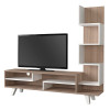 Έπιπλο τηλεόρασης Granada Megapap χρώμα λευκό - cordoba 149,5x29,5x120εκ. Έπιπλο τηλεόρασης Granada Megapap χρώμα λευκό - cordoba 149,5x29,5x120εκ.