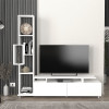 Σύνθεση τηλεόρασης Tulip Megapap χρώμα λευκό 160x29,5x160εκ.