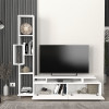 Σύνθεση τηλεόρασης Tulip Megapap χρώμα λευκό 160x29,5x160εκ.