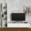 Σύνθεση τηλεόρασης Tulip Megapap χρώμα λευκό 160x29,5x160εκ.