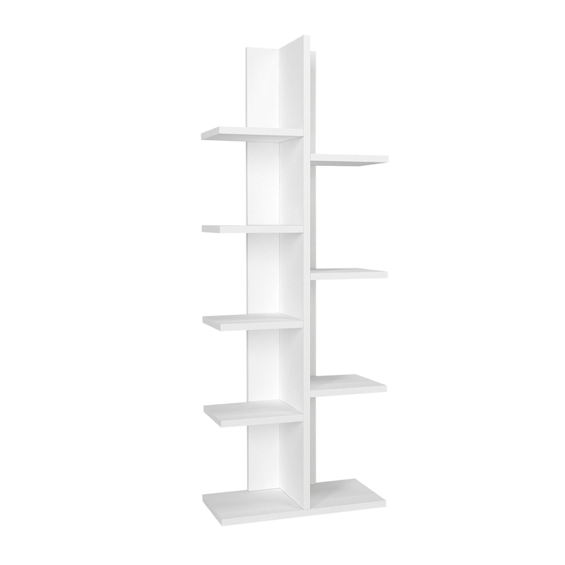 Βιβλιοθήκη Tree Megapap χρώμα λευκό 45x21,4x121,8εκ. Βιβλιοθήκη Tree Megapap χρώμα λευκό 45x21,4x121,8εκ.