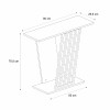 Κονσόλα Gravity Megapap χρώμα travertine - χρυσό 90x29,6x76,8εκ. Κονσόλα Gravity Megapap χρώμα travertine - χρυσό 90x29,6x76,8εκ.