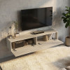 Έπιπλο τηλεόρασης επιτοίχιο Aristo Megapap με LED χρώμα travertine 135x31,6x25εκ. Έπιπλο τηλεόρασης επιτοίχιο Aristo Megapap με LED χρώμα travertine 135x31,6x25εκ.