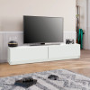Έπιπλο τηλεόρασης Ahenk Megapap χρώμα λευκό 160x31,3x32,9εκ. Έπιπλο τηλεόρασης Ahenk Megapap χρώμα λευκό 160x31,3x32,9εκ.