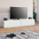 Έπιπλο τηλεόρασης Ahenk Megapap χρώμα λευκό 160x31,3x32,9εκ.