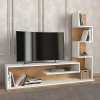 Έπιπλο τηλεόρασης Metehan Megapap χρώμα λευκό - sapphire oak 149,5x29,5x120εκ. Έπιπλο τηλεόρασης Metehan Megapap χρώμα λευκό - sapphire oak 149,5x29,5x120εκ.