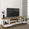 Έπιπλο τηλεόρασης Fedya Megapap χρώμα λευκό - sapphire oak 180x45x44,6εκ. Έπιπλο τηλεόρασης Fedya Megapap χρώμα λευκό - sapphire oak 180x45x44,6εκ.