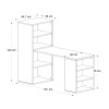 Γραφείο εργασίας πολυμορφικό Last Megapap χρώμα sapphire oak 119x44,7x123εκ. Γραφείο εργασίας πολυμορφικό Last Megapap χρώμα sapphire oak 119x44,7x123εκ.