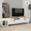 Σύνθεση τηλεόρασης Simal Megapap με LED χρώμα λευκό - cordoba 168,2x31,3x120εκ.