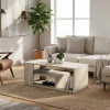 Τραπεζάκι σαλονιού Abdera Megapap χρώμα travertine 110x60x42εκ. Τραπεζάκι σαλονιού Abdera Megapap χρώμα travertine 110x60x42εκ.