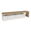 Έπιπλο τηλεόρασης Acnes Megapap χρώμα λευκό - sapphire oak 220x40x52εκ. Έπιπλο τηλεόρασης Acnes Megapap χρώμα λευκό - sapphire oak 220x40x52εκ.