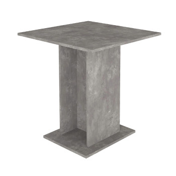 Τραπέζι Allos Megapap χρώμα γκρι σκυροδέματος 75x75x77εκ.