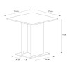 Τραπέζι Allos Megapap χρώμα γκρι σκυροδέματος 75x75x77εκ. Τραπέζι Allos Megapap χρώμα γκρι σκυροδέματος 75x75x77εκ.