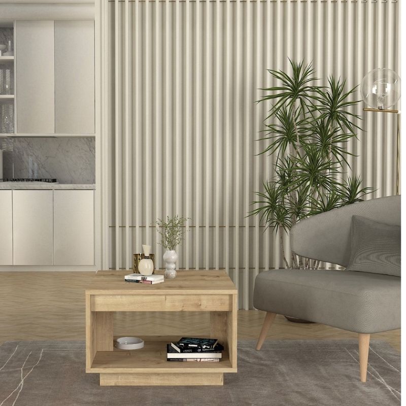 Τραπεζάκι σαλονιού Onda Megapap χρώμα sapphire oak 60x60x40εκ. Τραπεζάκι σαλονιού Onda Megapap χρώμα sapphire oak 60x60x40εκ.