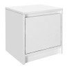 Κομοδίνο Conve Megapap χρώμα λευκό 40x35x45εκ. Κομοδίνο Conve Megapap χρώμα λευκό 40x35x45εκ.