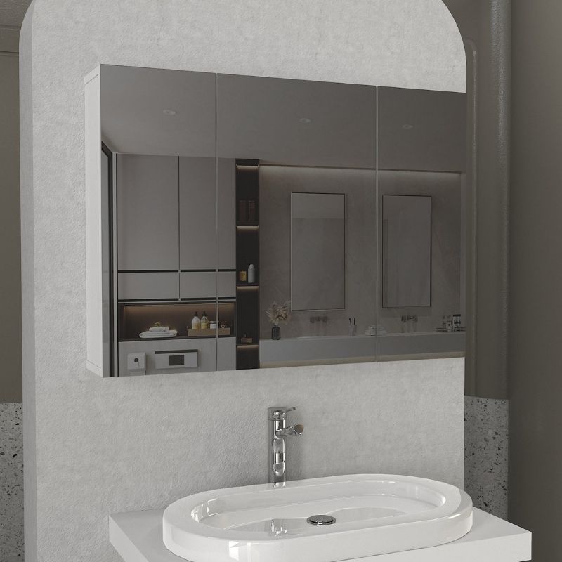 Καθρέπτης μπάνιου Base Μegapap χρώμα λευκό 90x17,1x65εκ. Καθρέπτης μπάνιου Base Μegapap χρώμα λευκό 90x17,1x65εκ.