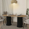 Τραπέζι Bohema Megapap χρώμα μαύρο - sepet oak 180x90x77,7εκ. Τραπέζι Bohema Megapap χρώμα μαύρο - sepet oak 180x90x77,7εκ.